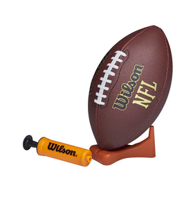 Wilson Nfl Composite Football With Pump And Tee Junior