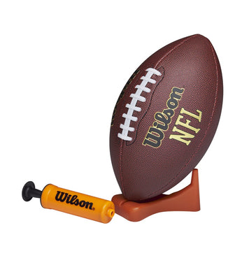 Wilson Nfl Composite Football With Pump And Tee Junior